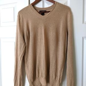 Silk and linen blend V Neck Sweater, US M, Banana Republic